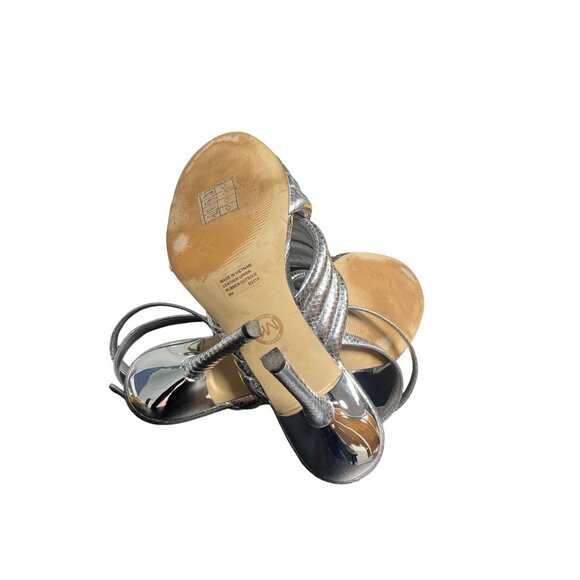 Michael Kors Women's Silver Shoes/Heels/4" Heel Size9 SKU 1789 - Picture 5 of 5